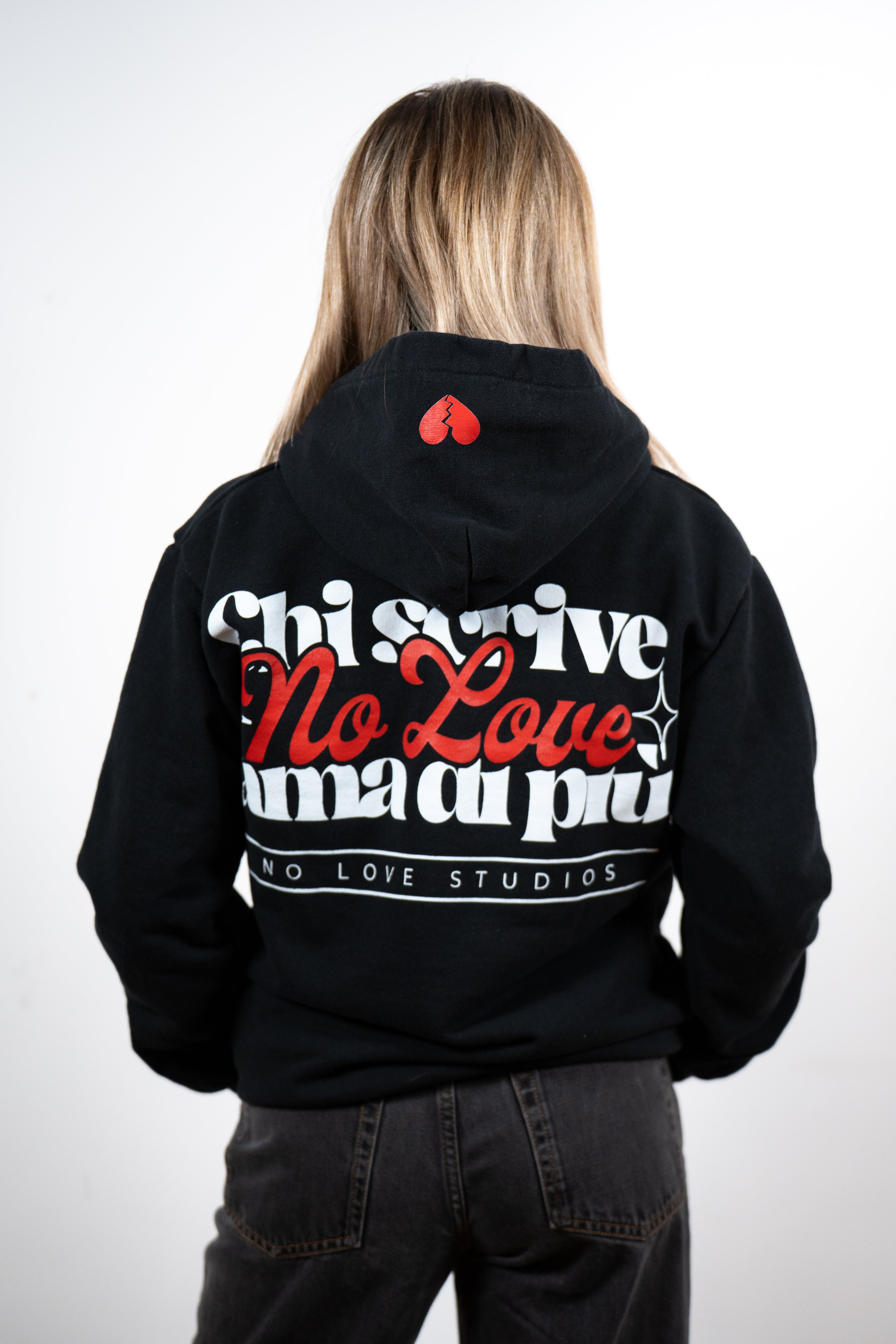 Hoodie "Chi scrive NoLove ama di più"